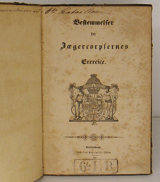 Bestemmelser for Jægercorpsernes Exercice