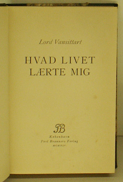 Hvad livet Lærte mig