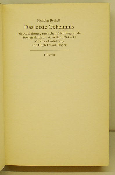 Das letzte Geheimnis