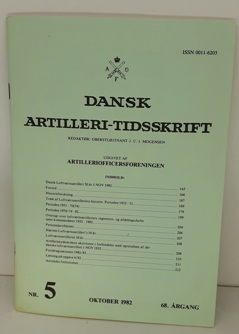Dansk Luftværnsartilleri 50 år