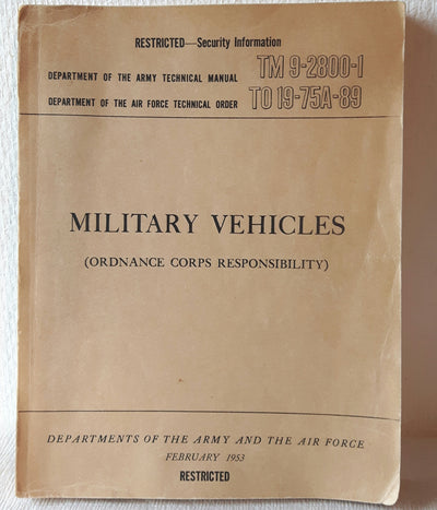 Military Vehicles - Restricted-Security Information