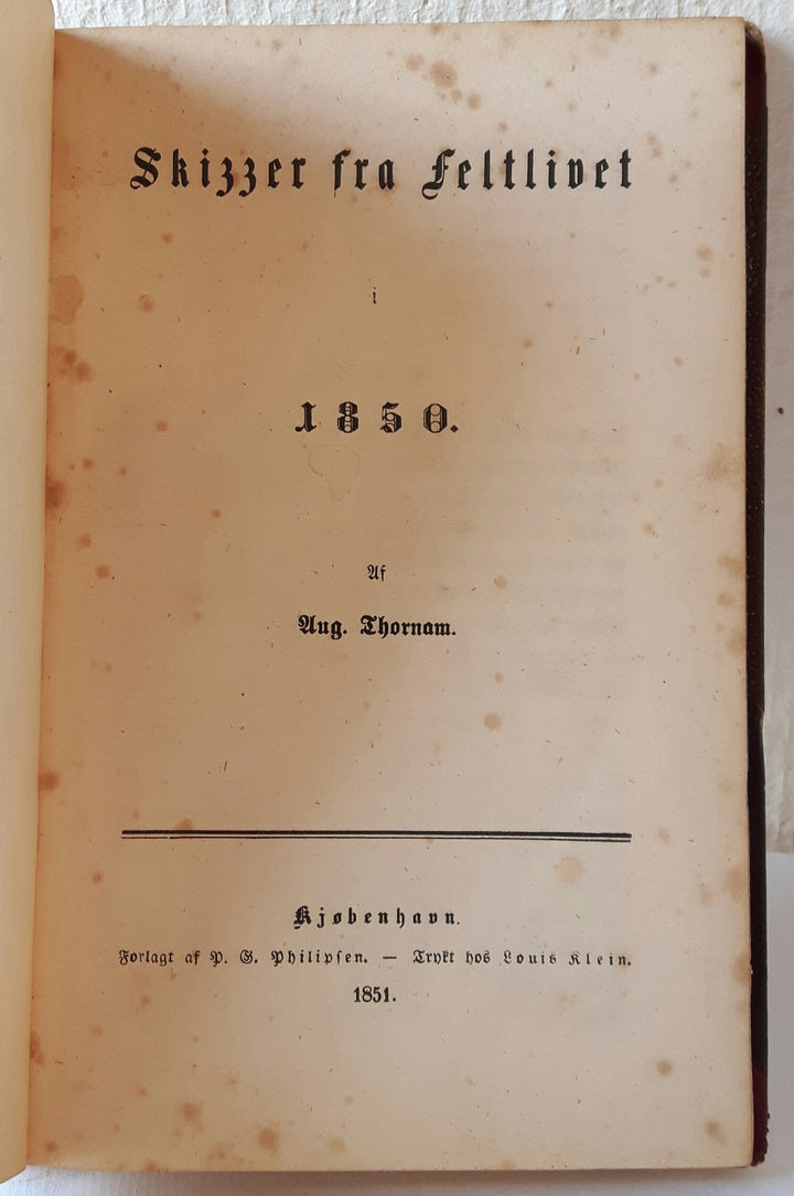 Skizzer fra feltlivet i 1850