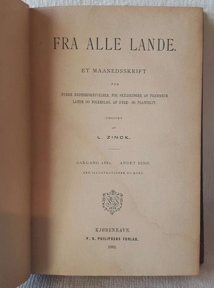 Fra alle Lande, 1881, andet bind