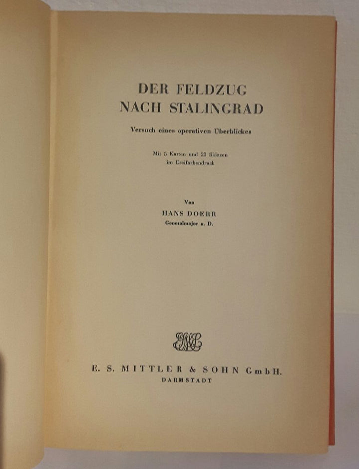 Der Feldzug nach Stalingrad