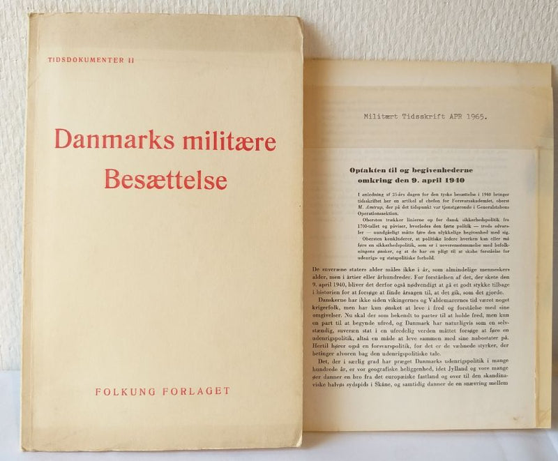 Danmarks militære besættelse