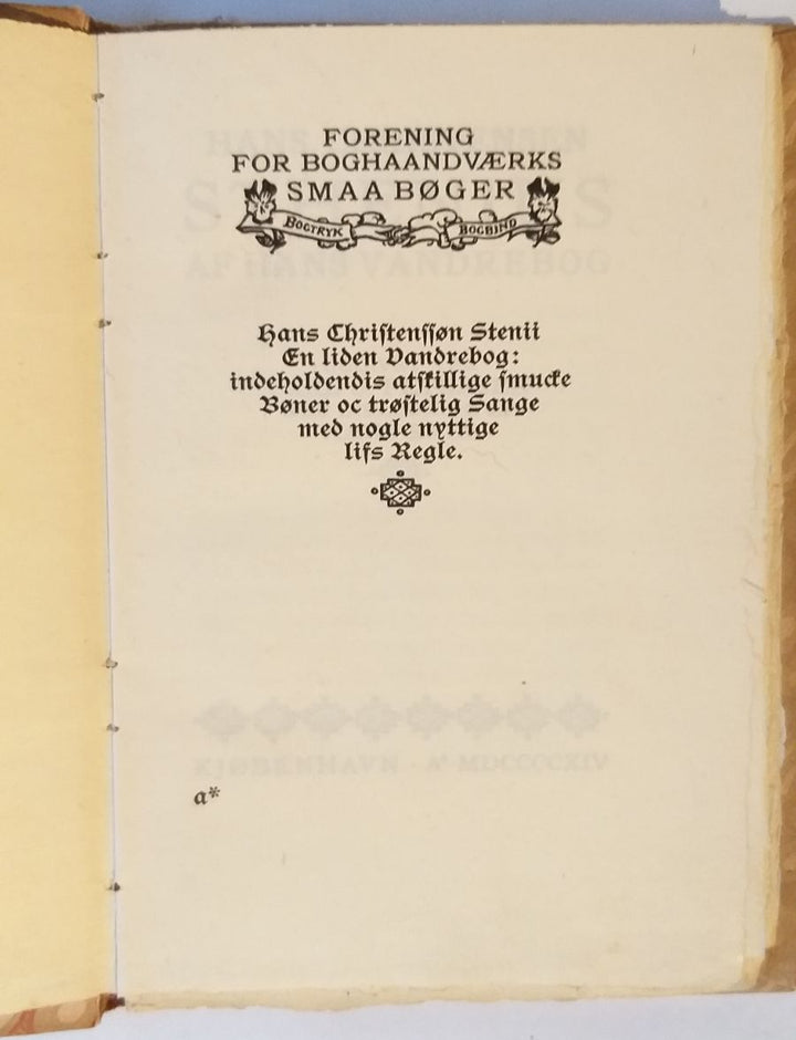 Af hans vandrebog