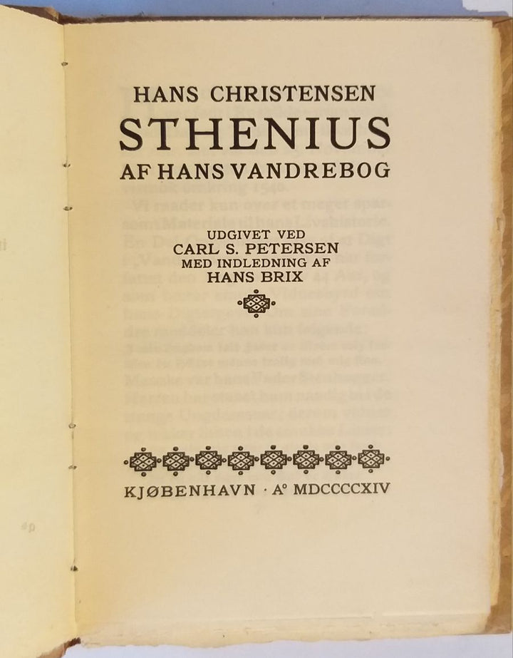 Af hans vandrebog