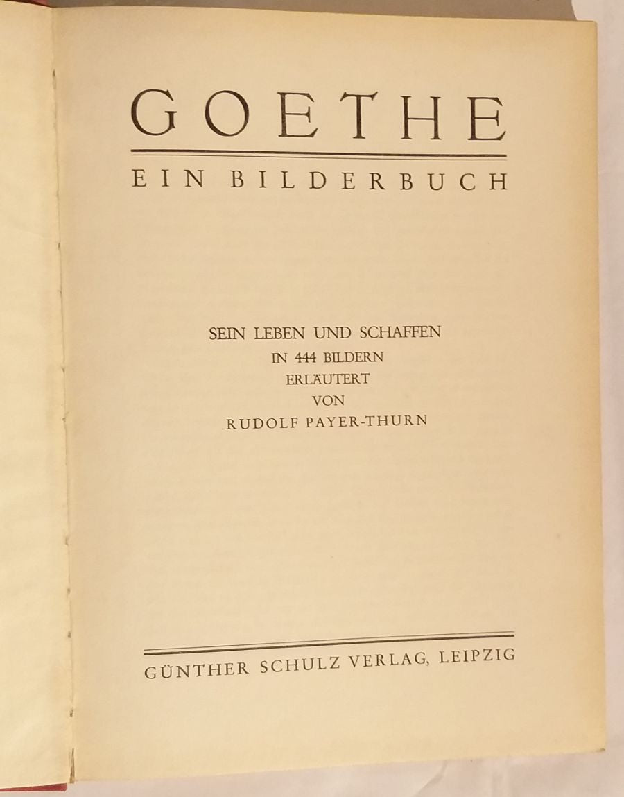Goethe. Ein Bilderbuch