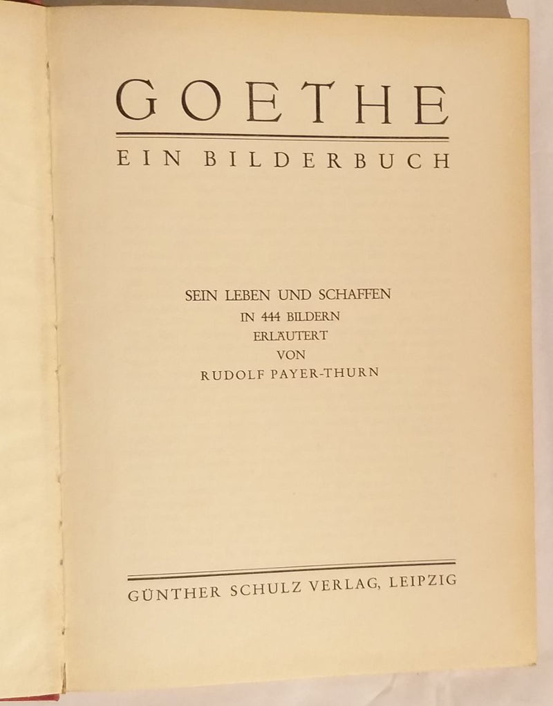 Goethe. Ein Bilderbuch