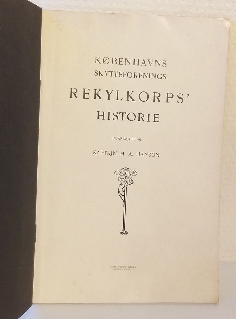 Københavns Skytteforenings Rekylkorps historie