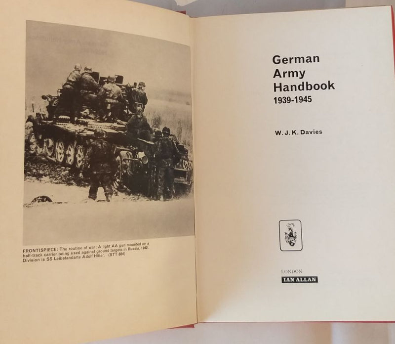 German Army Handbook 1939-1945