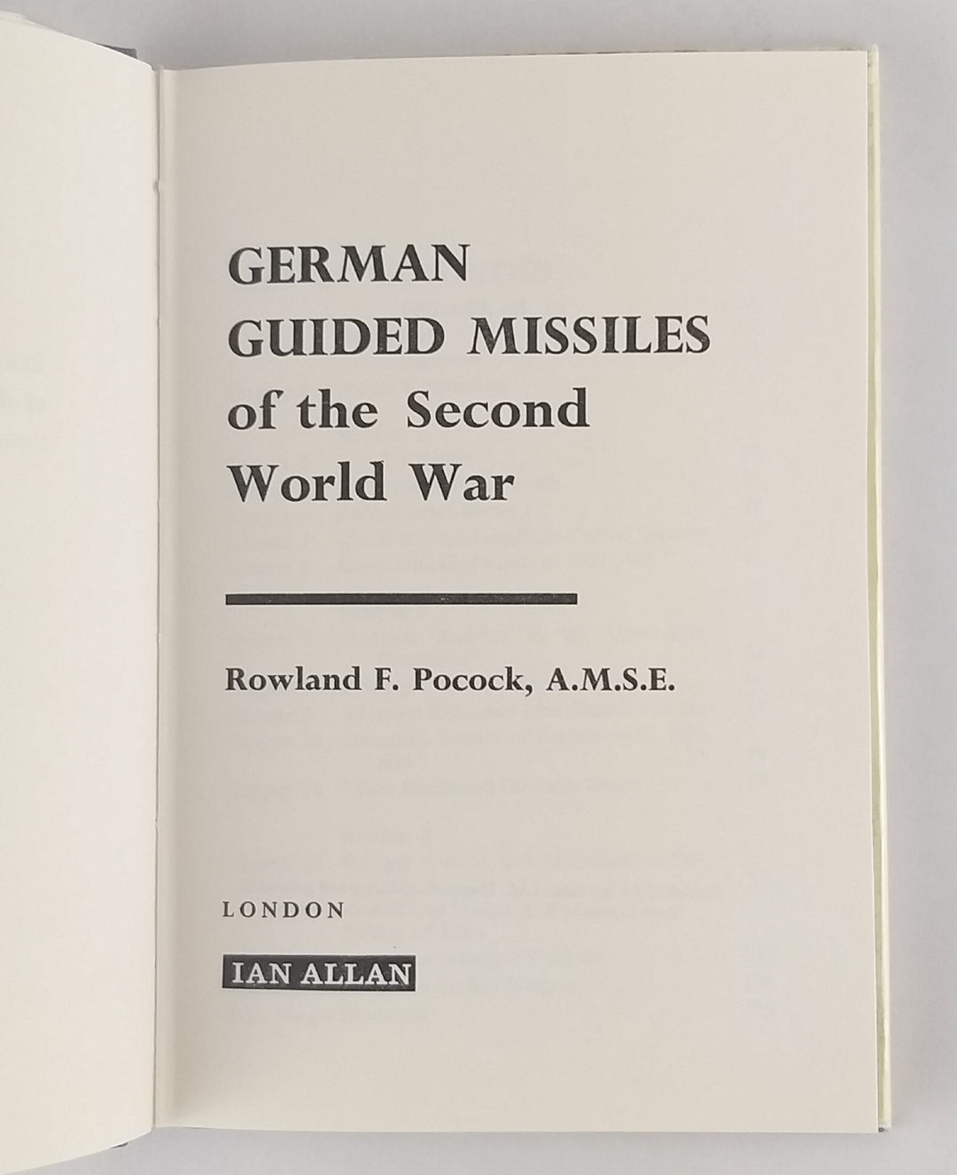 German guided missiles