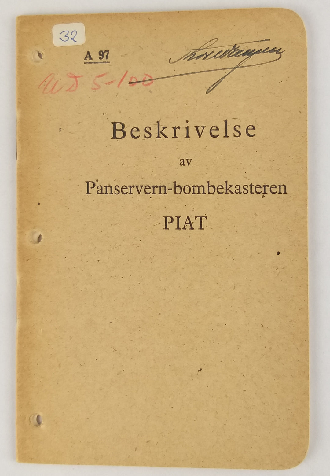 Beskrivelse av Panservern-bombekasteren PIAT