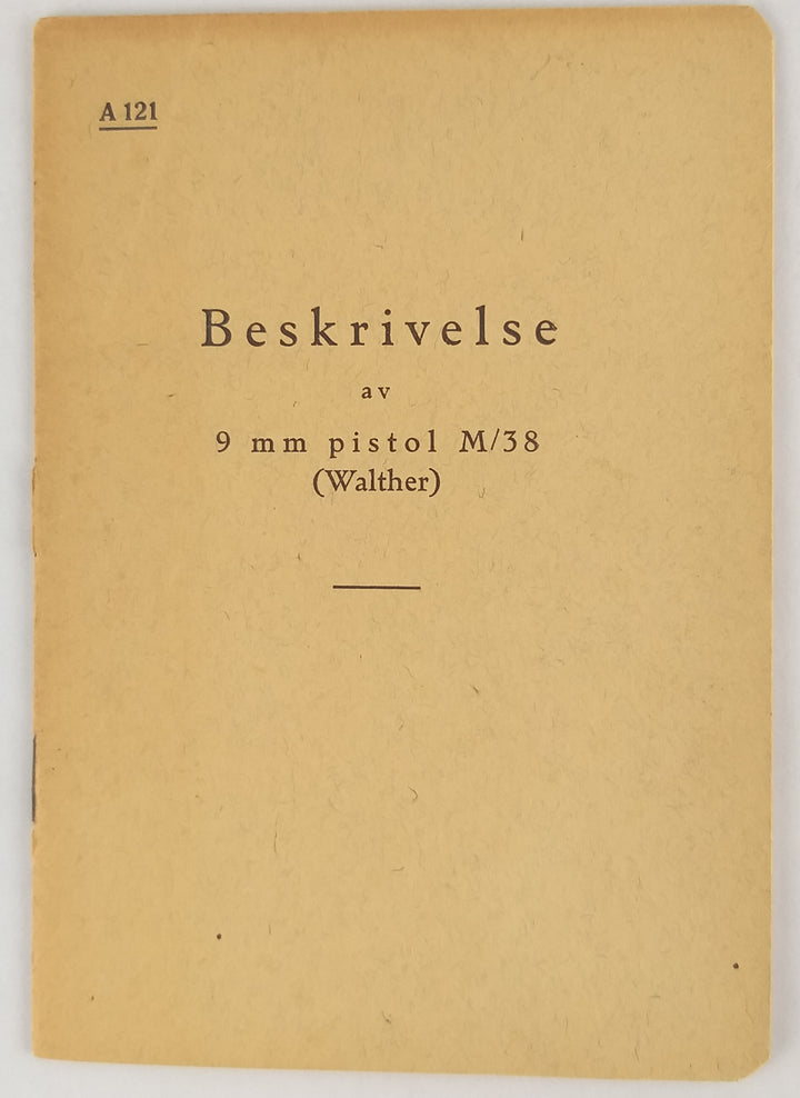 Beskrivelse av 9 mm pistol M/38 (Walther)