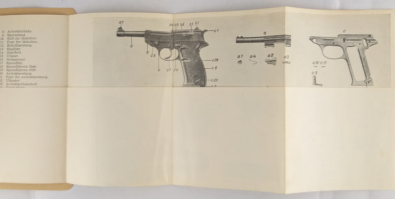 Beskrivelse av 9 mm pistol M/38 (Walther)