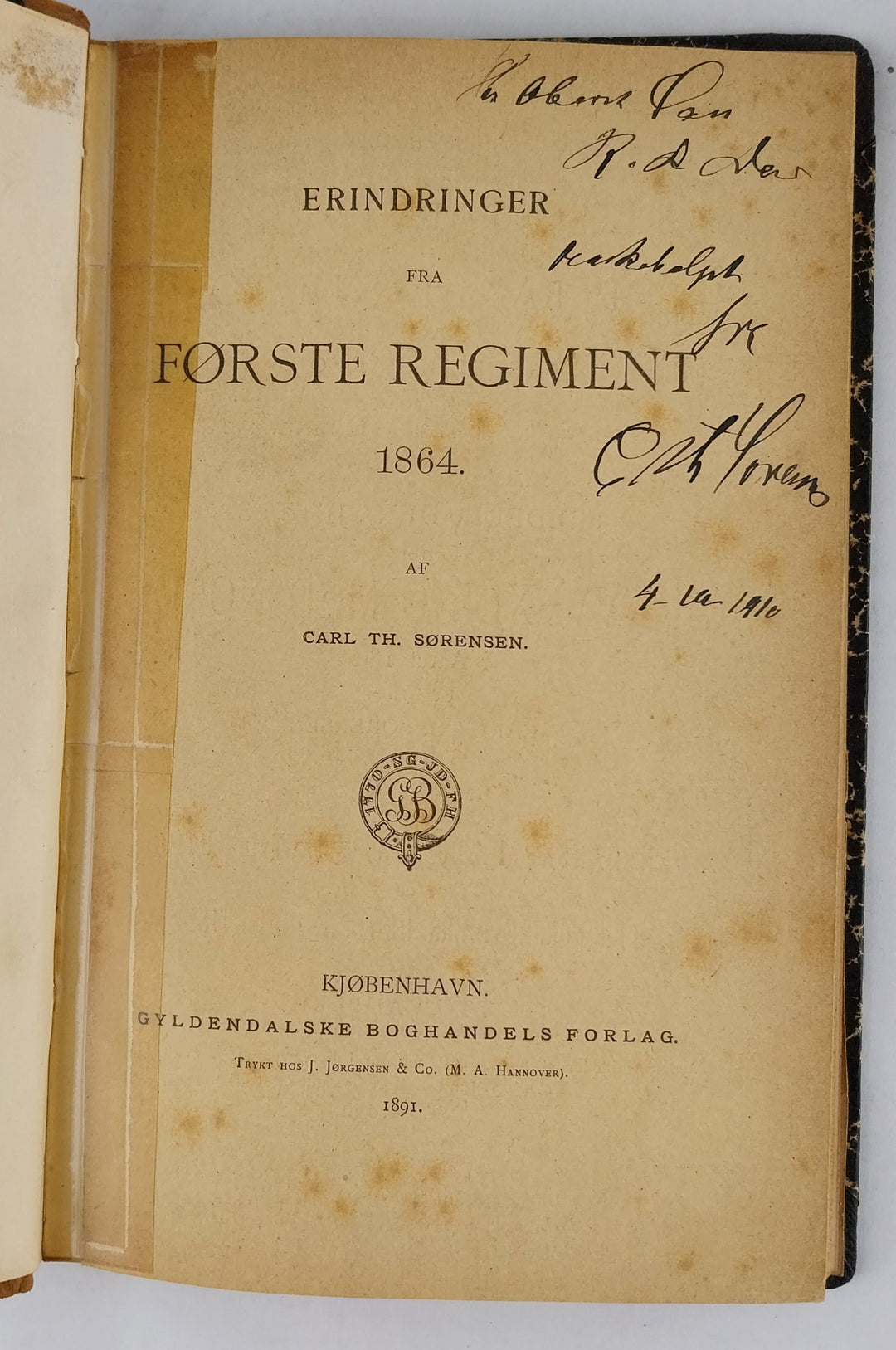 Erindringer fra Første Regiment 1864