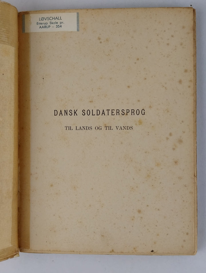 Dansk soldatersprog