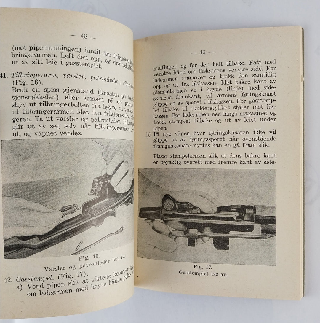 Beskrivelse av 7.62 mm selvladegevær m 1 Garand