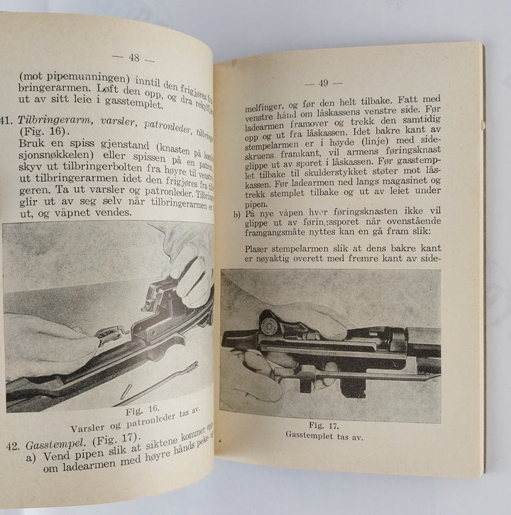 Beskrivelse av 7.62 mm selvladegevær m 1 Garand