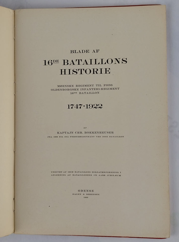 16de Bataillon 1747-1922