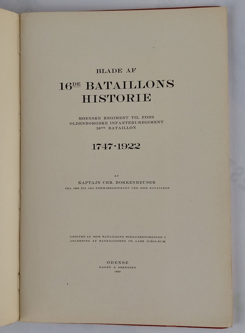 16de Bataillon 1747-1922