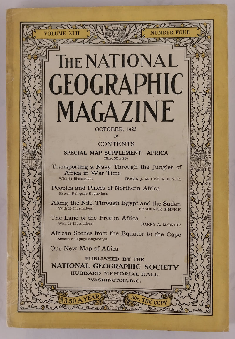 National Geographic Magazine, Volume XLII, Number 4, october 1922