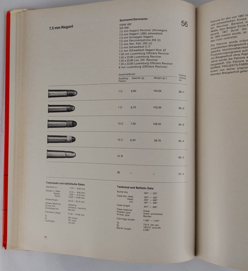 Handbuch der Pistolen- und Revolver-Patronen. Band I, II, und III.