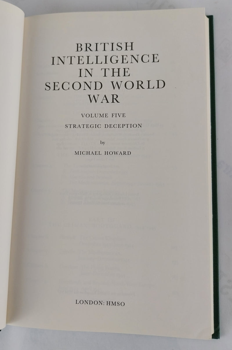 British Intelligence in the Second World War. Its Influence on Strategy and Operations. [Complete set]