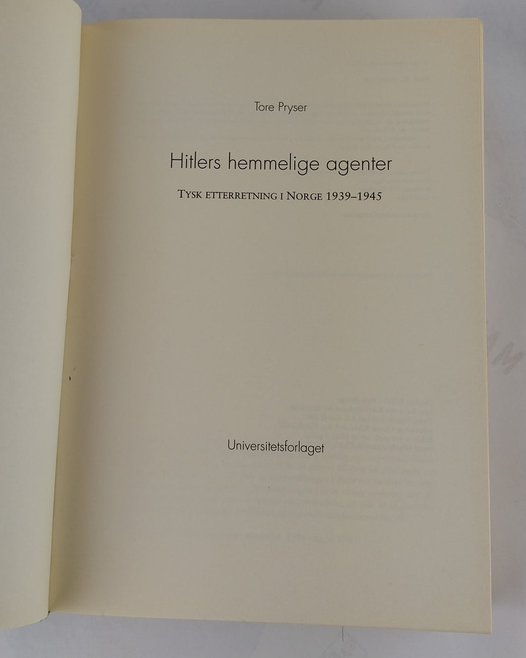 Hitlers hemmelige agenter