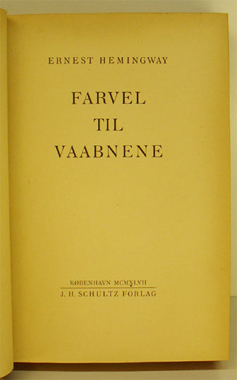 Farvel til vaabnene
