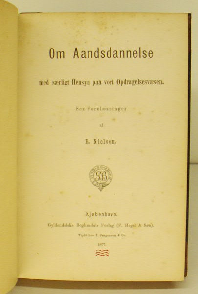 Om Aandsdannelse