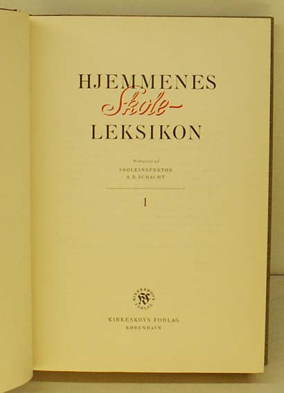 Hjemmets skoleleksikon 1
