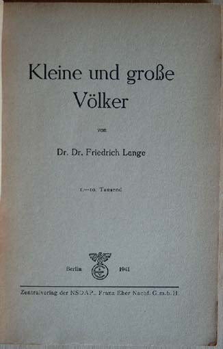 Kleine und grosse Völker