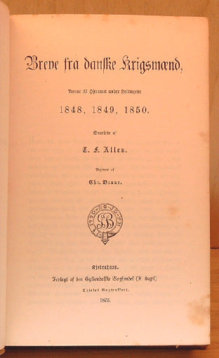 Breve fra dansk Krigsmænd 1848-1850