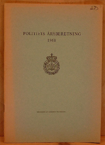 Politiets Årsberetning 1968