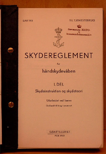 Skydereglement for håndskydevåben