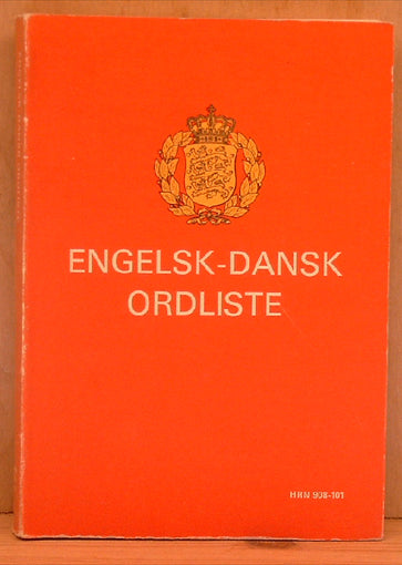 Engelsk-dansk ordliste – Skrold Antikvariat