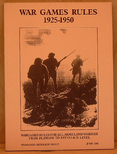 War Games Rules 1925-1950