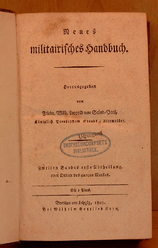 Neues militairisches handbuch