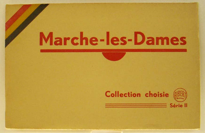 Marche-les Dames. Mappe m. postkort, serie II