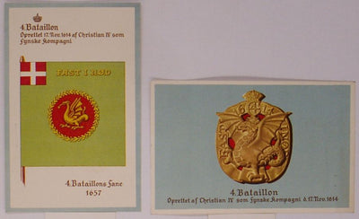 4. Bataillon - 2 postkort