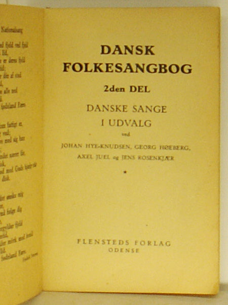 Dansk Folkesangbog. 2den del