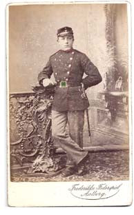 Soldat, Visitkortfoto Aalborg
